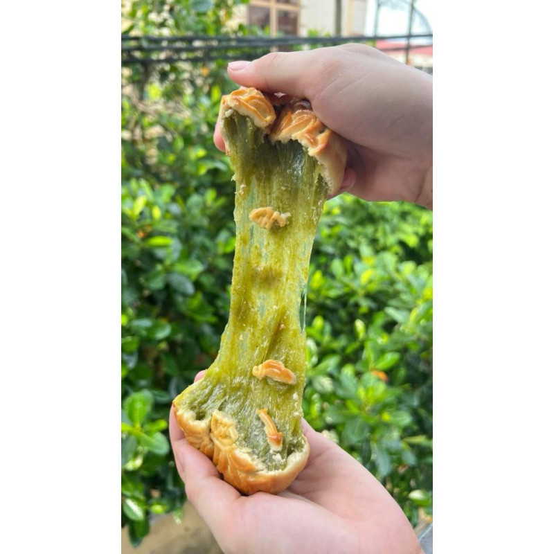 Bánh nướng cốm tươi xào